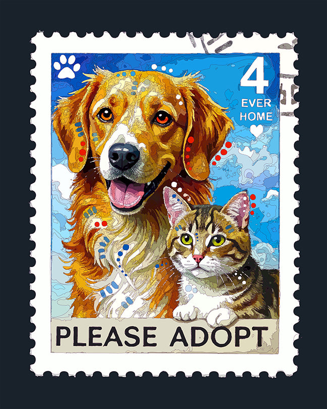 The 4 Ever Home Adopt Stamp Mini Print (Ltd. Edition) (102025)