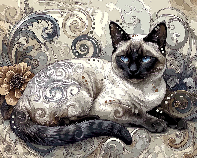 The Adorned Siamese Mini Print (Ltd. Edition) (111825)