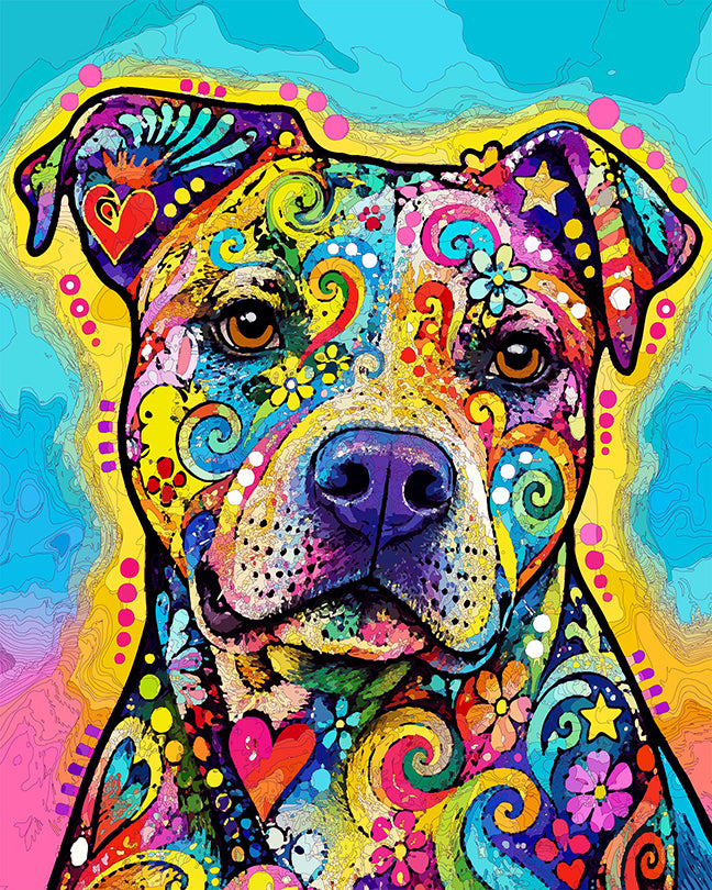 The Alerted Staffy Mini Print (Ltd. Edition) (093026)