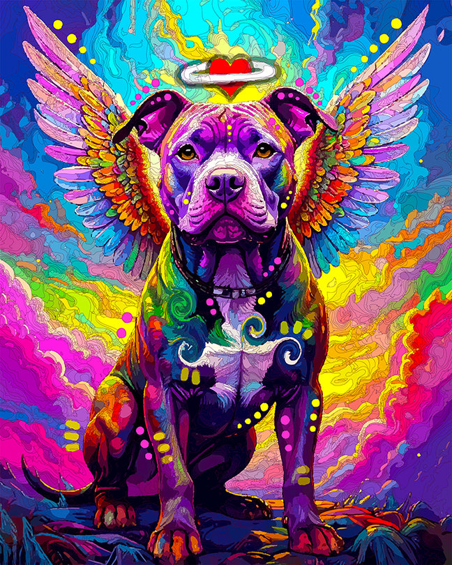 The Angel Of Life Pittie Mini Print (Ltd. Edition) (080625)