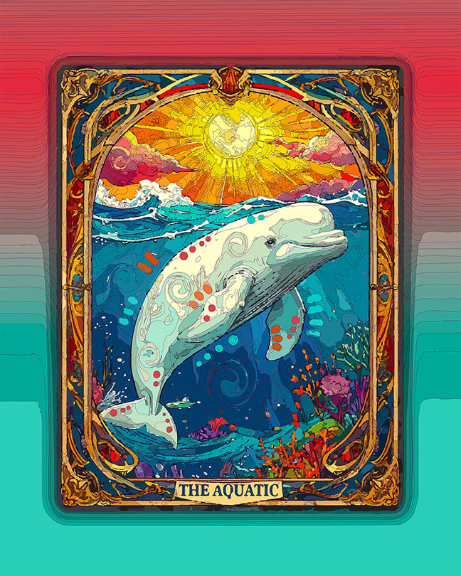 The Aquatic Tarot Mini Print (Ltd. Edition) (070726)