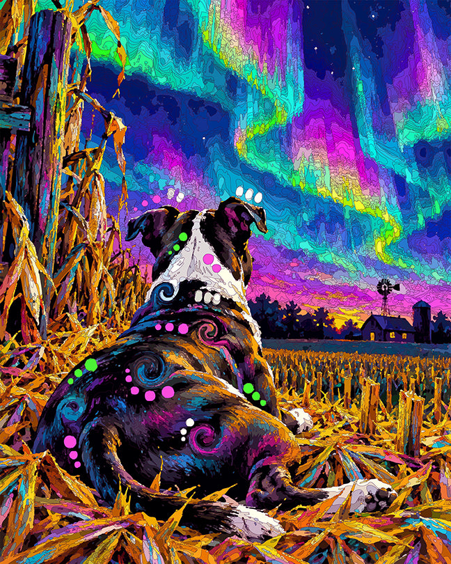 The Aurora Harvest Pittie Mini Print (Ltd. Edition) (091726)