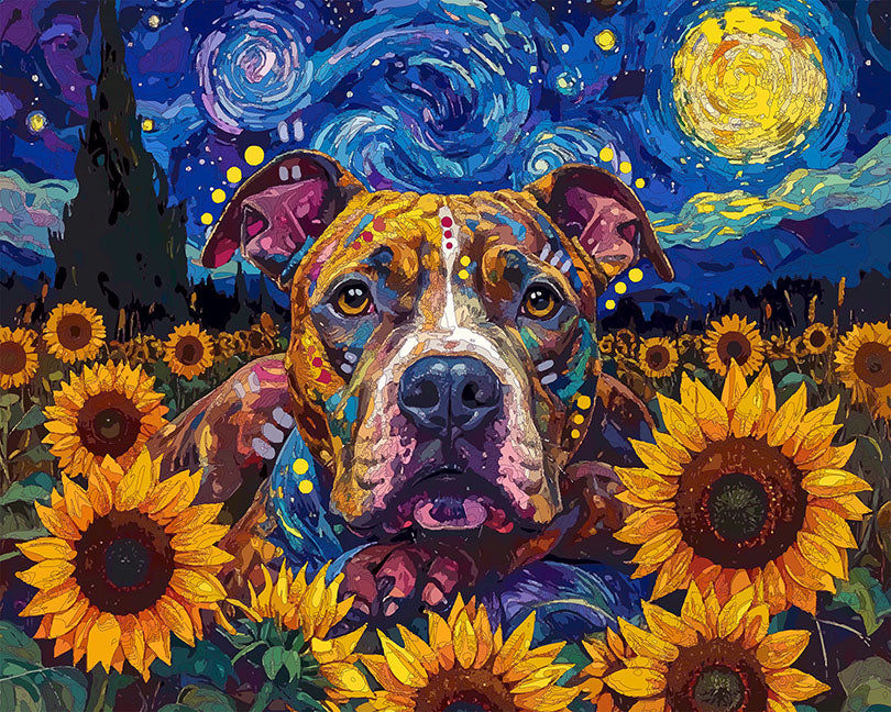 The Aware Starry Sunflower Pit Mini Print (Ltd. Edition) (021826)