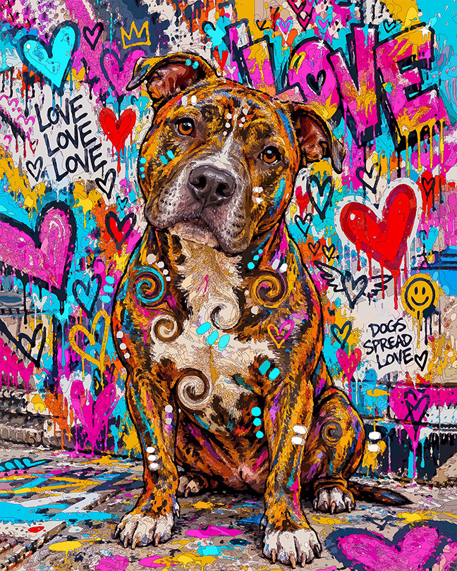 The Back Alley Love Brindle Mini Print (Ltd. Edition) (092426)