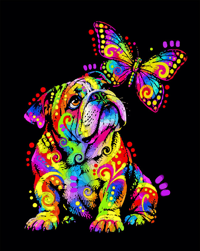 The Big Butterfly Bulldog Mini Print (Ltd. Edition) (101626)