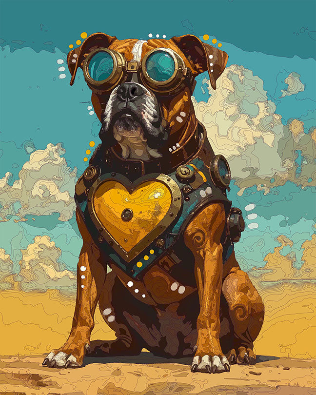 The Big Hearted Steampunk Boxer Mini Print (Ltd. Edition) (121625)