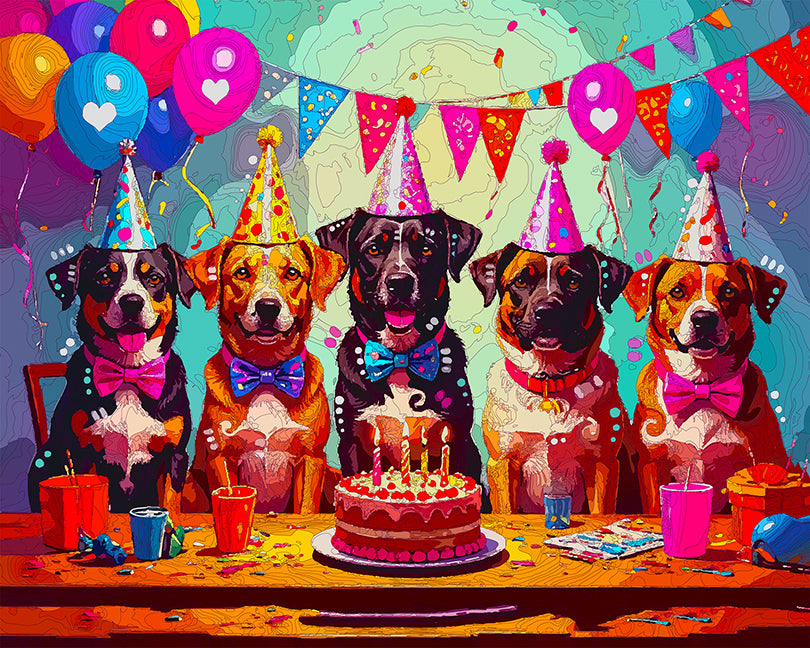 The Birthday Mutts Mini Print (Ltd. Edition) (080525)