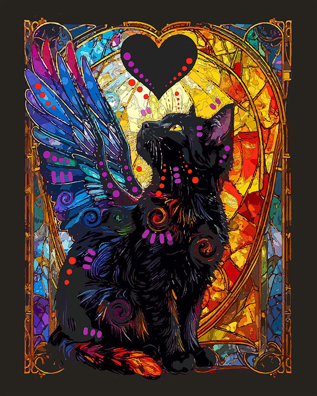 The Black Heart Angel Mini Print (Ltd. Edition) (080526)
