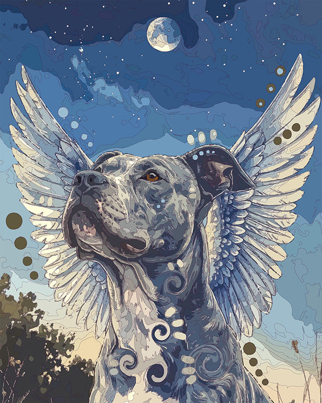 The Blue Moon Angel Mini Print (Ltd. Edition) (072426)