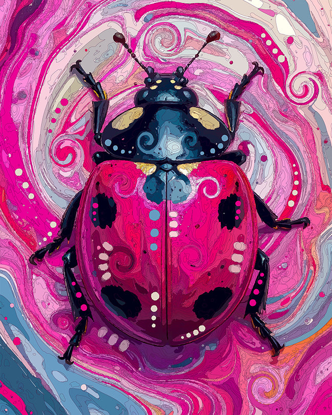 The Breezy Ladybug Mini Print (Ltd. Edition) (100725)