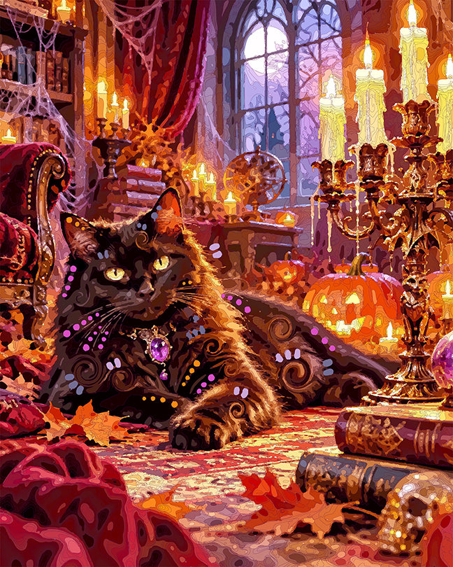 The Candelabra Cat Mini Print (Ltd. Edition) (100826)