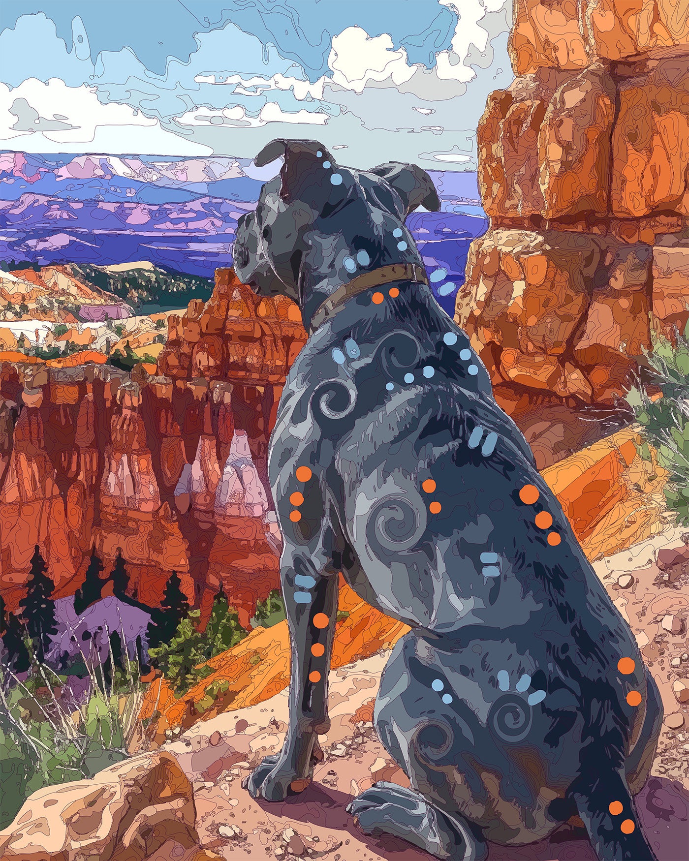 The Cedar Breaks View Pittie Mini Print (Ltd. Edition) (082826)