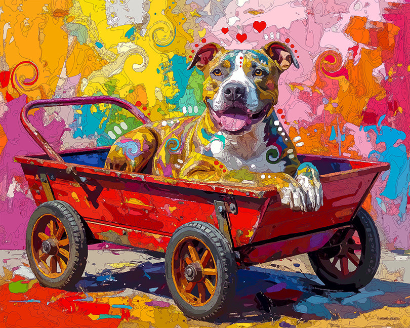 The Classic Wagon Pittie Mini Print (Ltd. Edition) (091025)