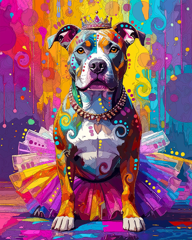 The Classy Tutu Pittie Mini Print (Ltd. Edition) (091925)