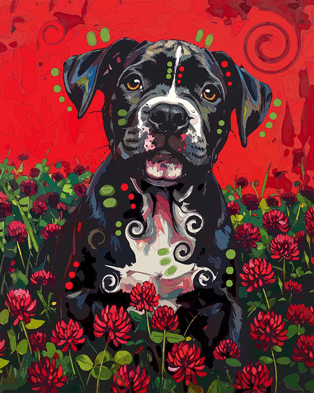 The Crimson Clover Pit Pup Mini Print (Ltd. Edition) (072126)