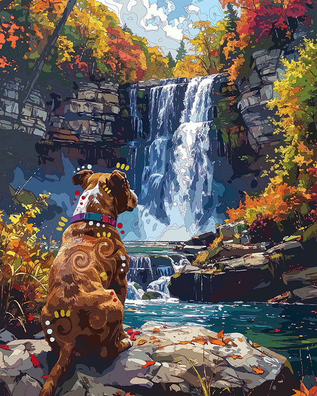 The Cuyahoga Valley View Pittie Mini Print (Ltd. Edition) (081726)