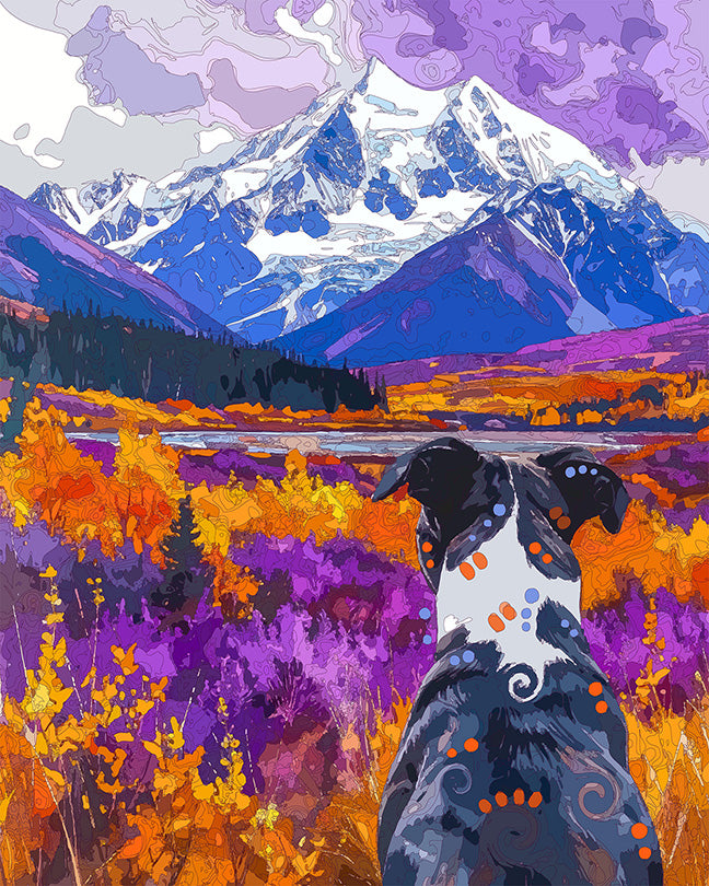 The Denali View Pittie Mini Print (Ltd. Edition) (073126)