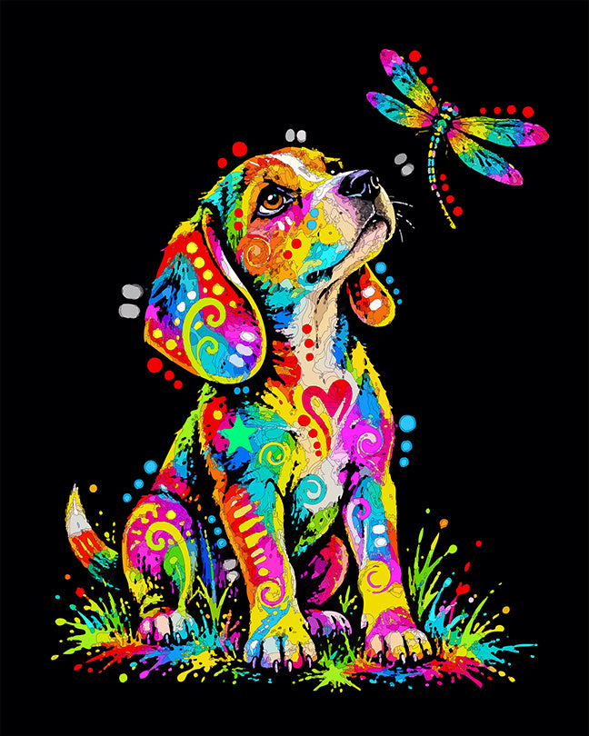 The Dragonfly And The Little Beagle Mini Print (Ltd. Edition) (101926)