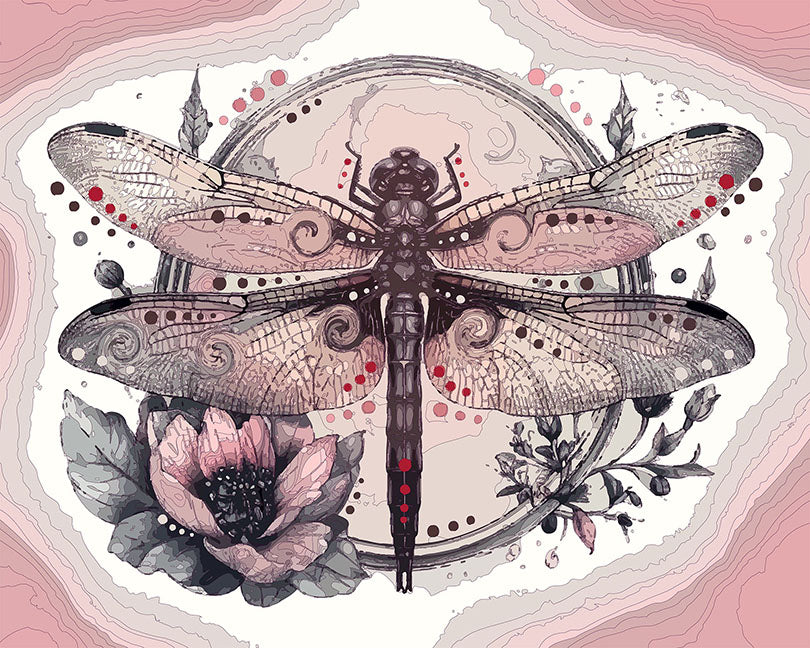 The Dragonfly Blush Mini Print (Ltd. Edition) (021126)