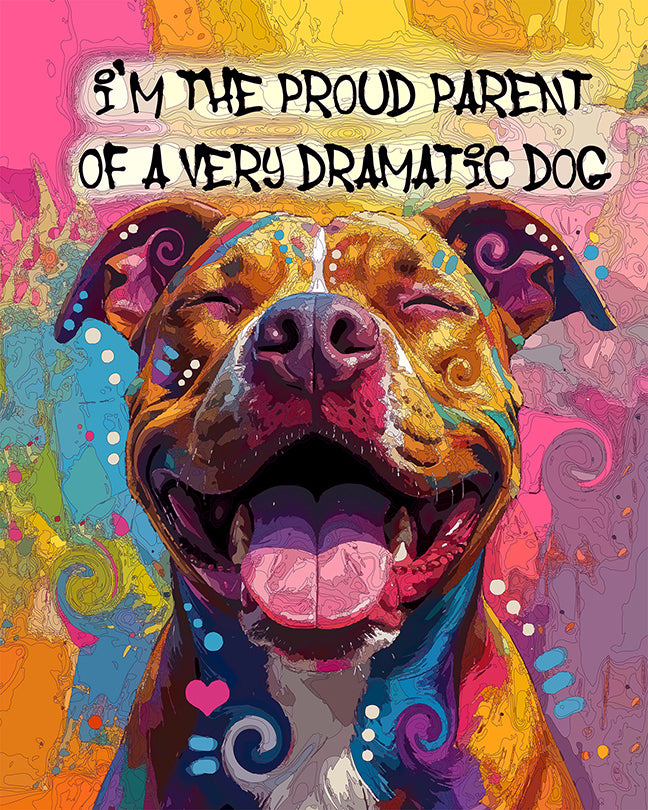 The Drama Pittie Mini Print (Ltd. Edition) (070226)