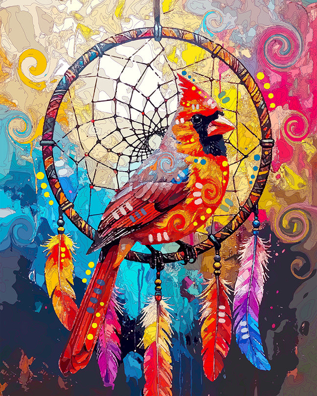 The Dream Catching Cardinal Mini Print (Ltd. Edition) (110425)