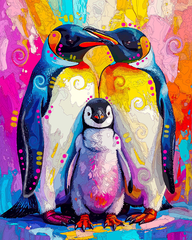 The Embraced Penguins Mini Print (Ltd. Edition) (090425)