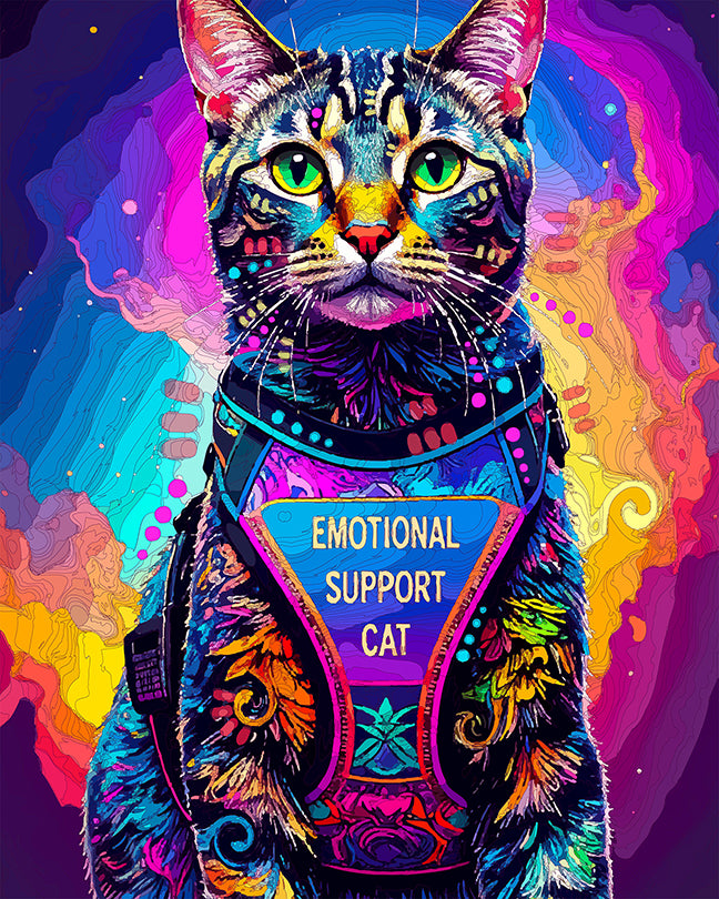 The Emotional Support Cat Mini Print (Ltd. Edition) (072325)