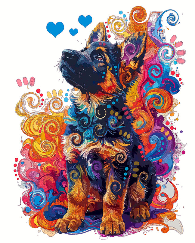 The Fabulous GSD Pup Mini Print (Ltd. Edition) (102925)