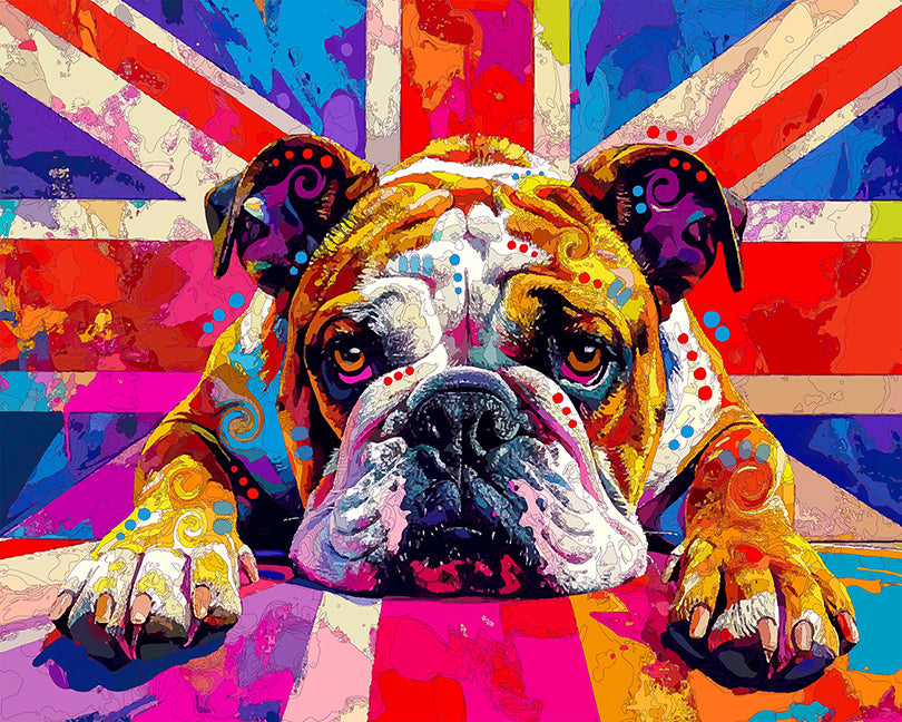 The Faithful English Bulldog Mini Print (Ltd. Edition) (101625)