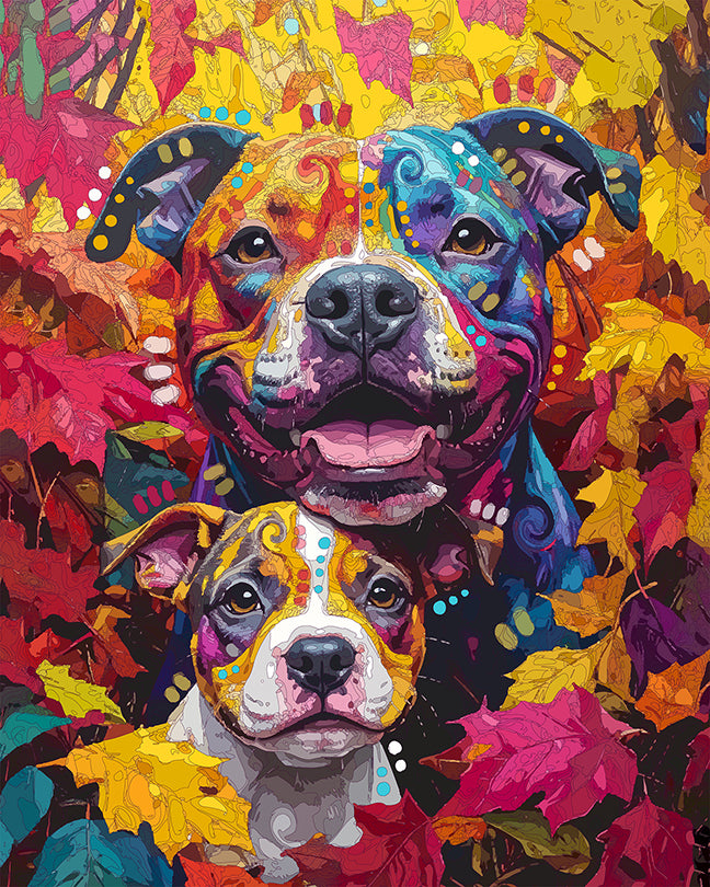 The Fall Back Pitties Mini Print (Ltd. Edition) (110425)