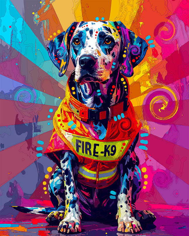 The Fire K9 Dalmatian Mini Print (Ltd. Edition) (071426)
