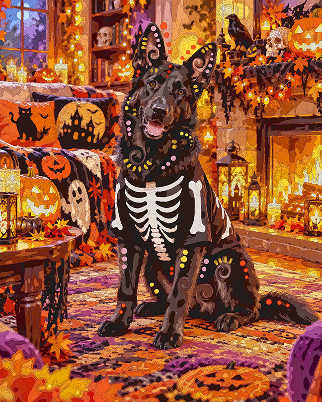 The Fireside Skeleton Shep Mini Print (Ltd. Edition) (100726)