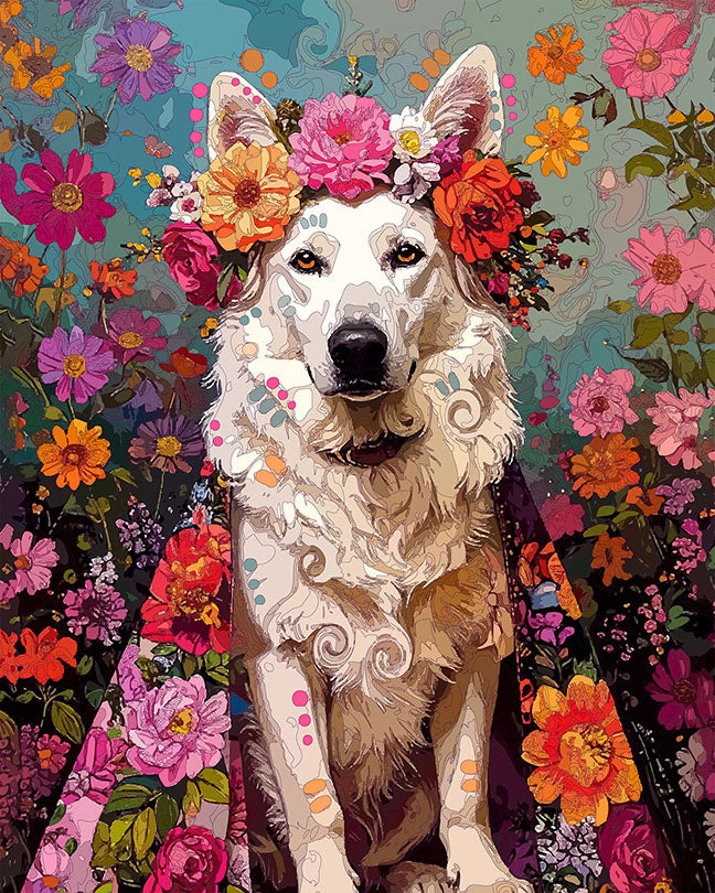 The Floral Inspired Shep Mini Print (Ltd. Edition) (121525)
