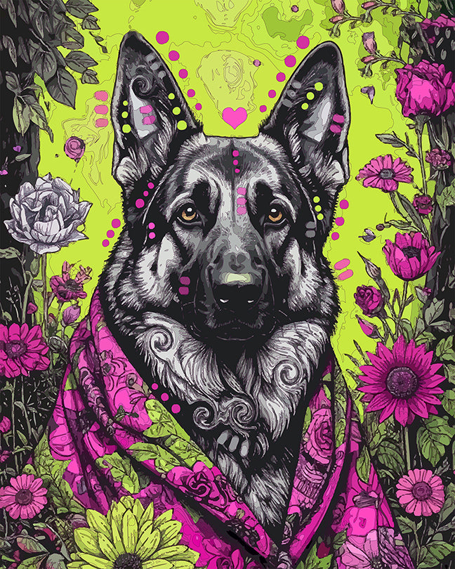 The Floral Shawl Shep Mini Print (Ltd. Edition) (092225)