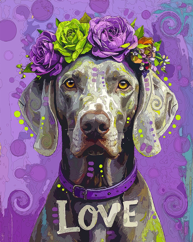 The Flower Of Love Weim Mini Print (Ltd. Edition) (091225)