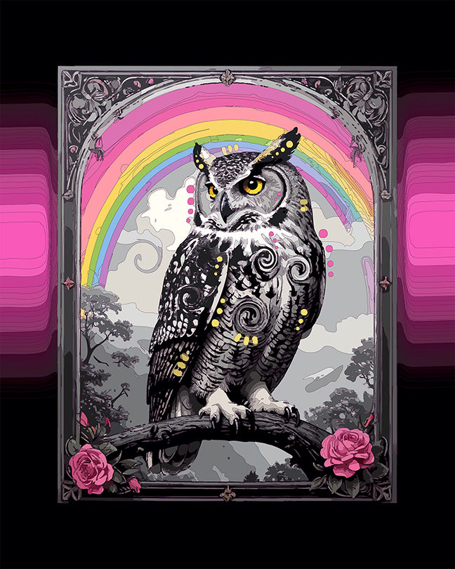 The Fortune Owl Mini Print (Ltd. Edition) (071026)