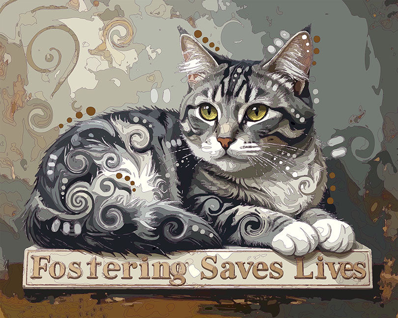 The Foster Pedestal Cat Mini Print (Ltd. Edition) (111425)