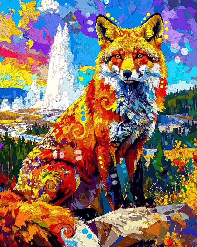 The Fox Of Yellowstone Mini Print (Ltd. Edition) (072425)