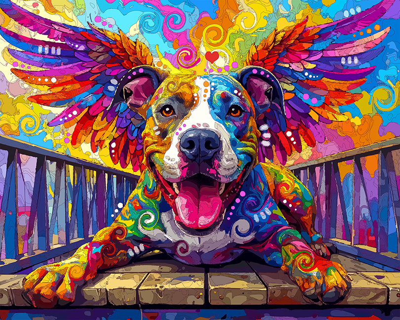 The Furever Happy Pittie Mini Print (Ltd. Edition) (103025)