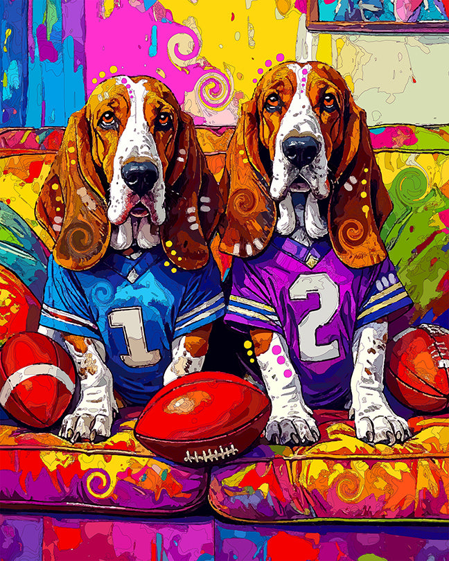 The Game Day Bassets Mini Print (Ltd. Edition) (101625)