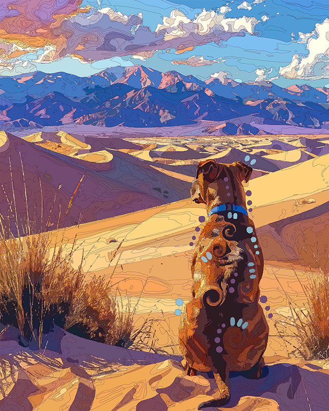 The Great Sand Dunes View Pittie Mini Print (Ltd. Edition) (082526)