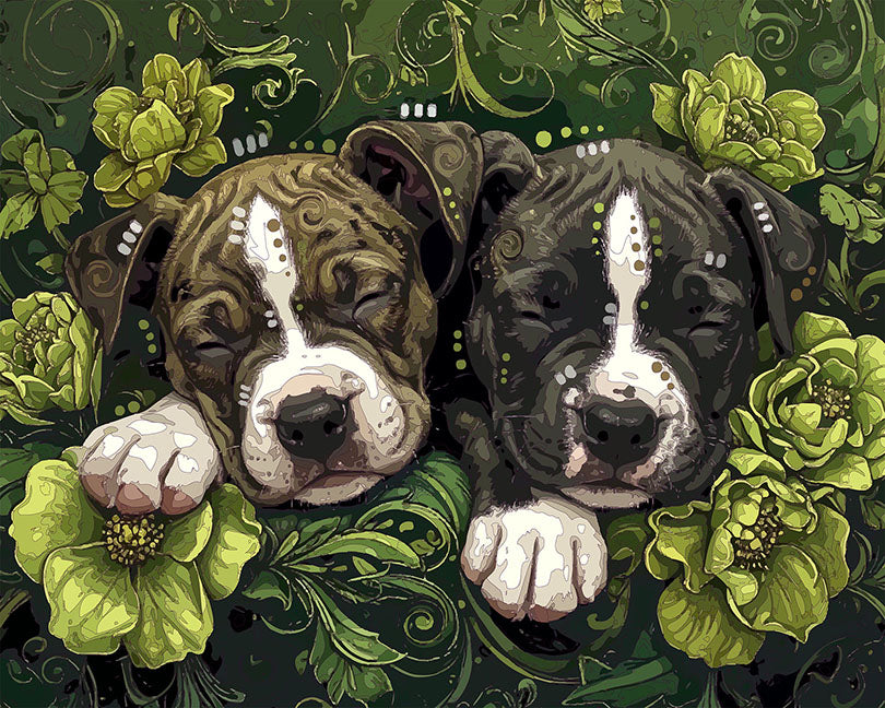 The Green Dignity Pitties Mini Print (Ltd. Edition) (121825)