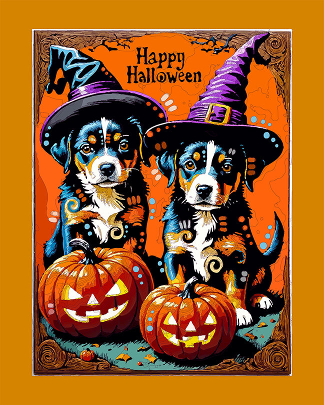 The Halloween Card Pups Mini Print (Ltd. Edition) (091925)
