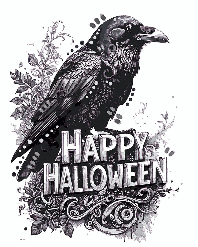 The Halloween Card Raven Mini Print (Ltd. Edition) (092225)