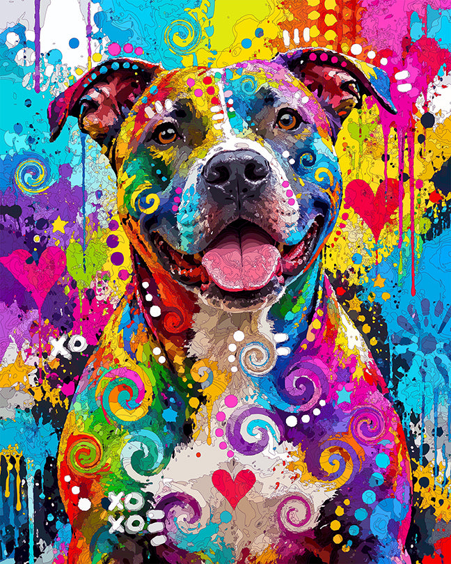 The Happy Well Mannered Pittie Pittie Mini Print (Ltd. Edition) (093026)