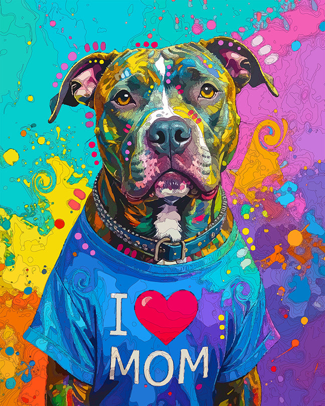 The Heart Mom Pittie Mini Print (Ltd. Edition) (090325)