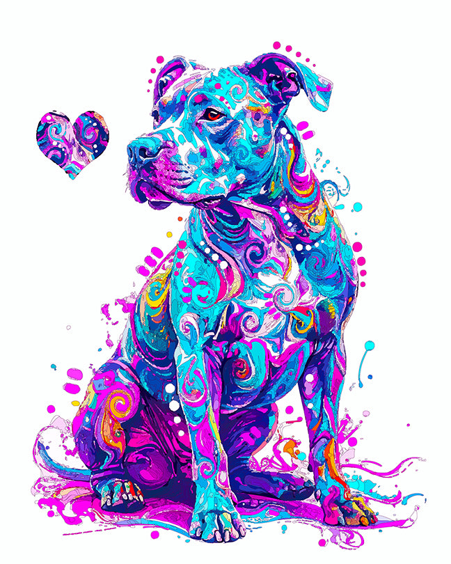 The Heart Seek Pittie Mini Print (Ltd. Edition) (100825)
