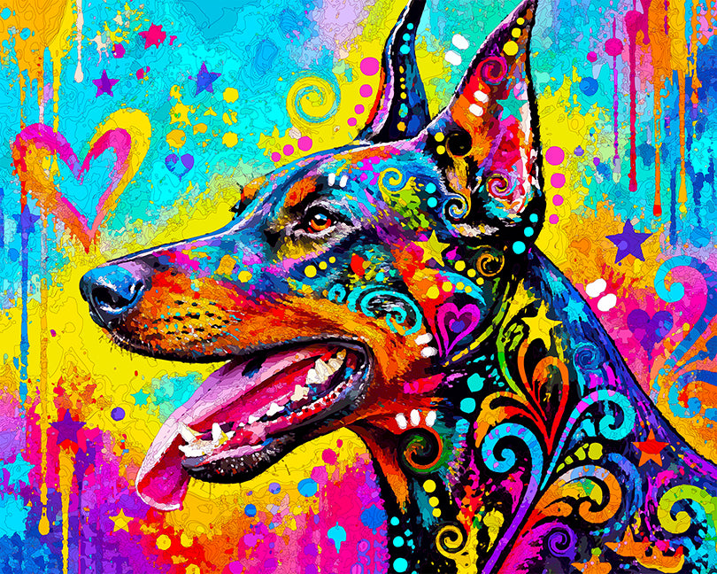 The Heartful Dobie Mini Print (Ltd. Edition) (092826)