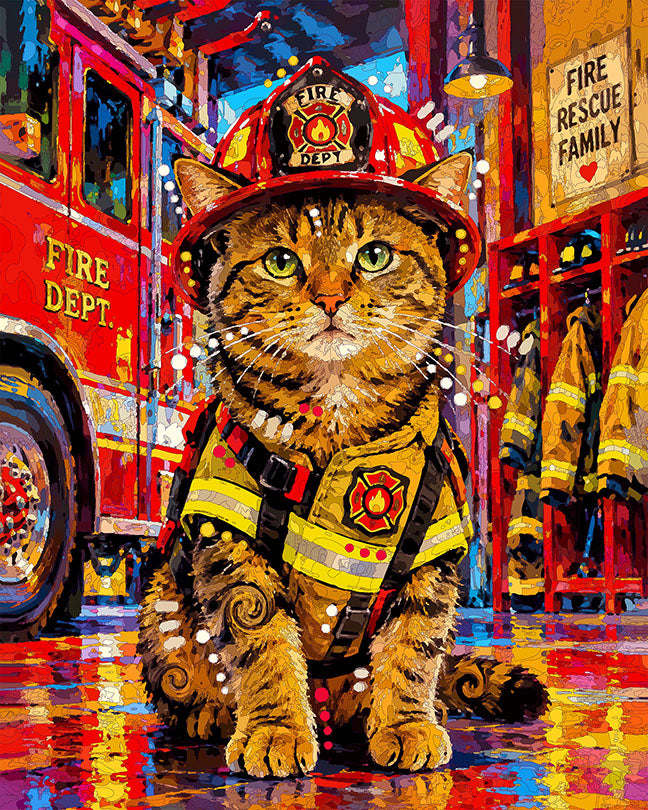 The Hero Firehouse Tabby Mini Print (Ltd. Edition) (102926)