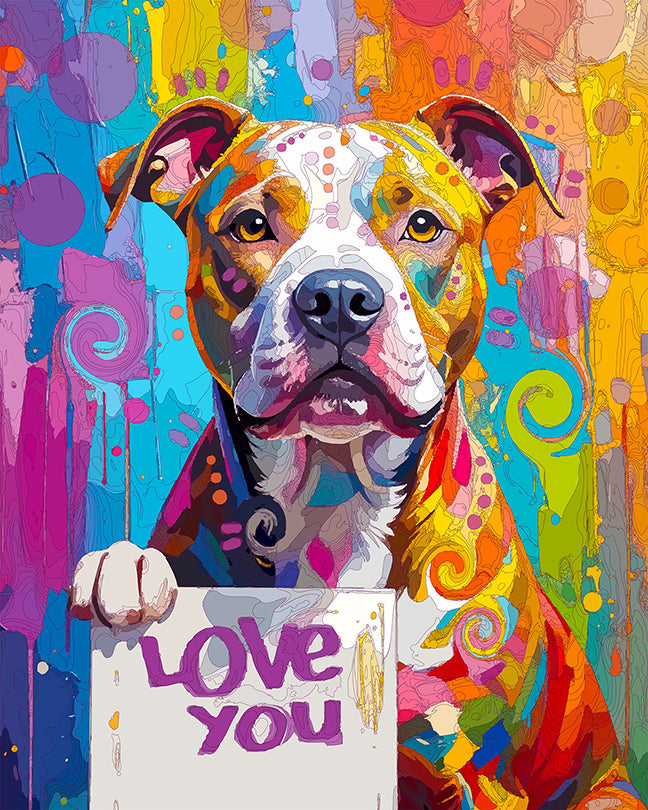 The Hold On Love Pittie Mini Print (Ltd. Edition) (082825)